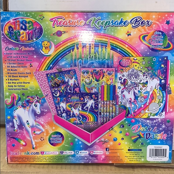 🌈Lisa Frank Treasure Keepsake Box 🌈 - Picture 6 of 8
